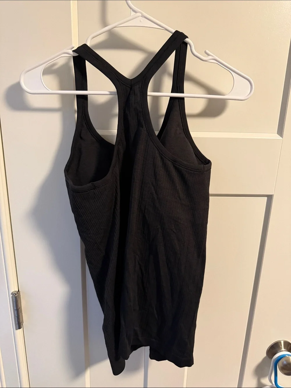 lululemon athletica Black Ribbed Racerback Tank